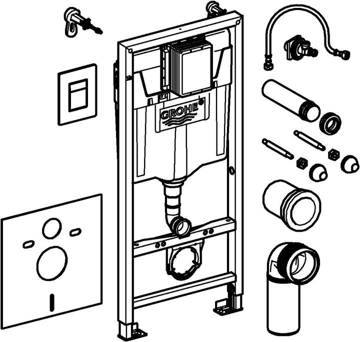 Productafbeelding Grohe Rapid SL 5-in-1 Set voor WC
