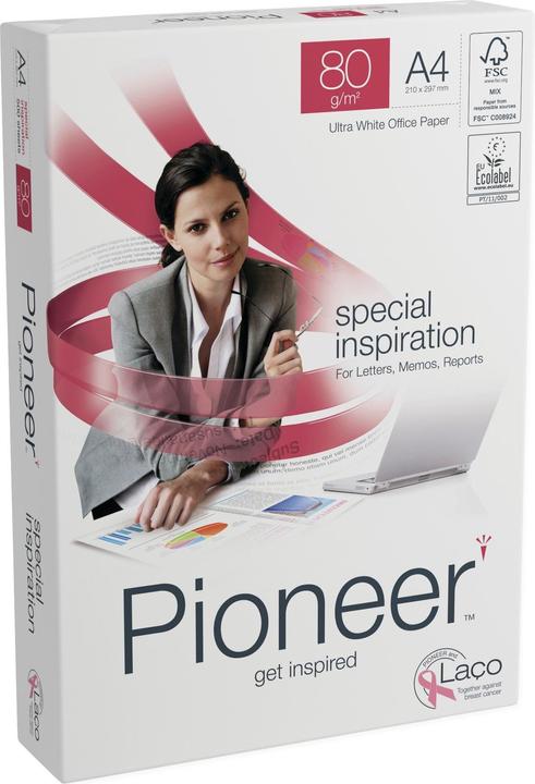 Produktbild Pioneer Kopierpapier Preprint A4, Hochweiss, 250 g/m²,200 Blatt (250 g/m², 200 x, A4)