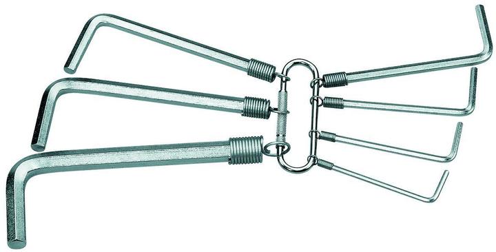 Gedore S 42-07 Jeu de tournevis coudés sur anneau 7 pièces 2-8 mm