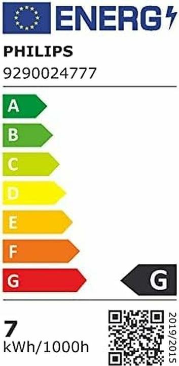 Energie-Label Philips Hue Philips E27 Edison (E27, 7 W, 550 lm, 1 x, G)