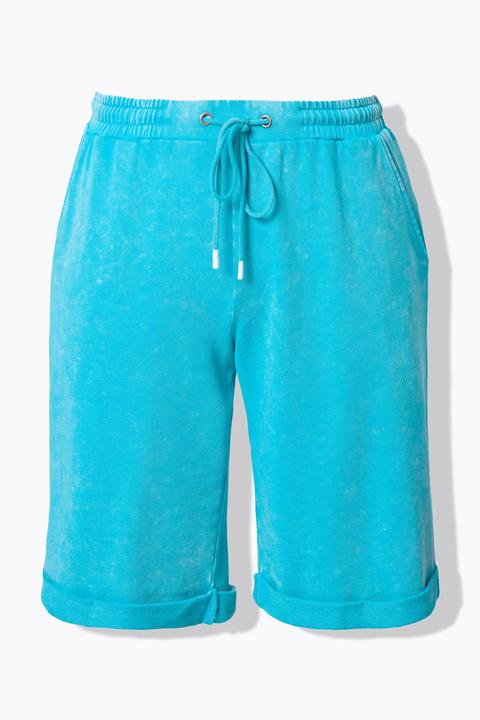 Image du produit Ulla Popken Short Mary en molleton, esprit vintage, taille élastique et jambe large (54)