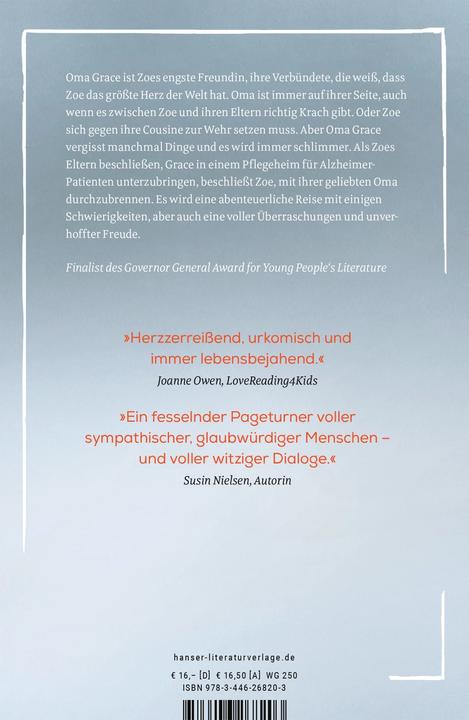 Produktbild Zoe, Grace und der Weg zurück nach Hause (Deutsch, Allan Stratton, Manuela Knetsch, 2020)