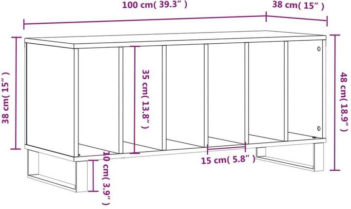 Produktbild vidaXL Plattenschrank