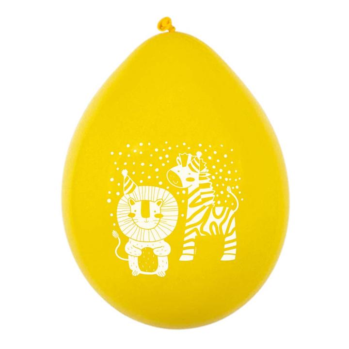 Actual product image Boland 6 latex balloons safari two-sided 25 cm (6 x)