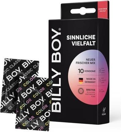 Produktbild Billyboy Billy Boy «Sinnliche Vielfalt» 10 gemischte Kondome im gefühlvollen Kondomsortiment (10 Stk.)