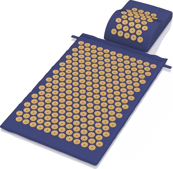 Mybeo Akkupressurmatte für Massagen 74x42 cm, Kokosfaserfüllung, Tragetasche, bei Kopfschmerzen & Migräne