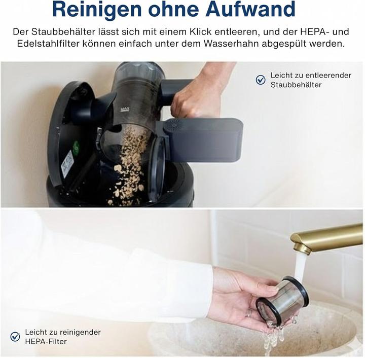Produktbild Samako Kabelloser Akku-Stielstaubsauger 200W 22 kPa