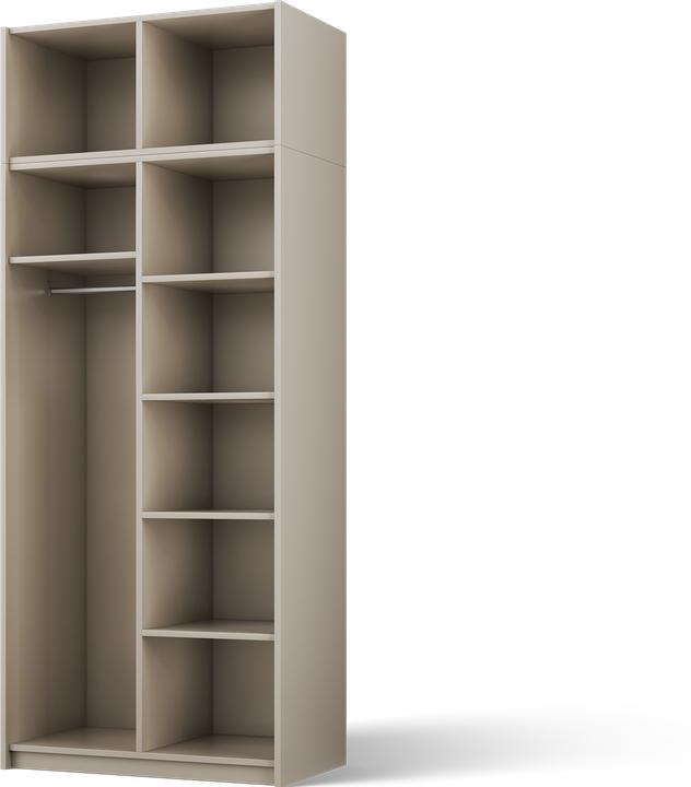 Produktbild ADRK Furniture Alera II mit Aufsatz – Drehtürenschrank (100 x 58 x 250 cm)