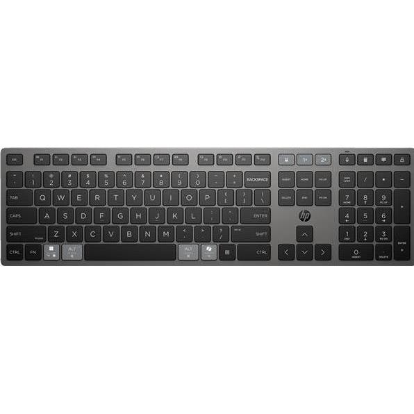 HP 725 Multi-Device Rechargeable Wireless Keyboard (9T5B2AA#ABZ) (USA, Senza fili), Tastiera, Nero