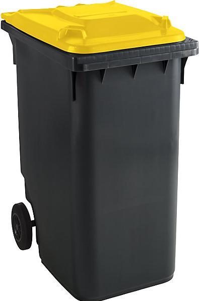 kaiserkraft Mülltonne aus Kunststoff DIN EN 840 (360 l)