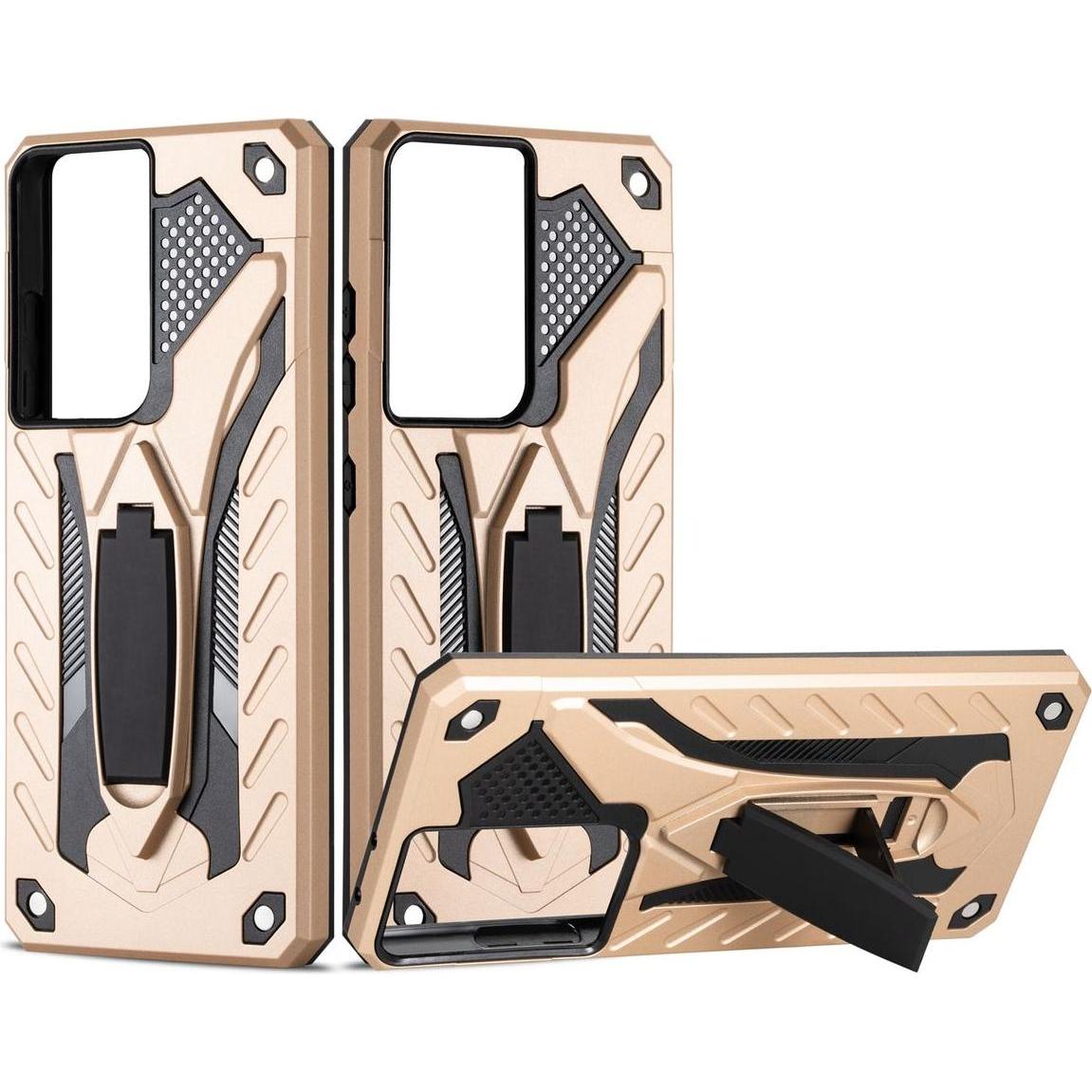 Thumbnail - König Design Hülle Handy Schutz für Samsung Galaxy S21 Ultra Case Cover Tasche Etuis Gold Neu (Samsung Galaxy S21 Ultra)...