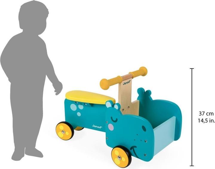 Produktbild Janod Nilpferd mit beweglichem Vorderteil