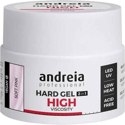 Produktbild Andreia Professional Hard Nail Gel Biphasic 2 in 1 LED and UV Gel Nail Builder High Viscosity Soft Pink 44g