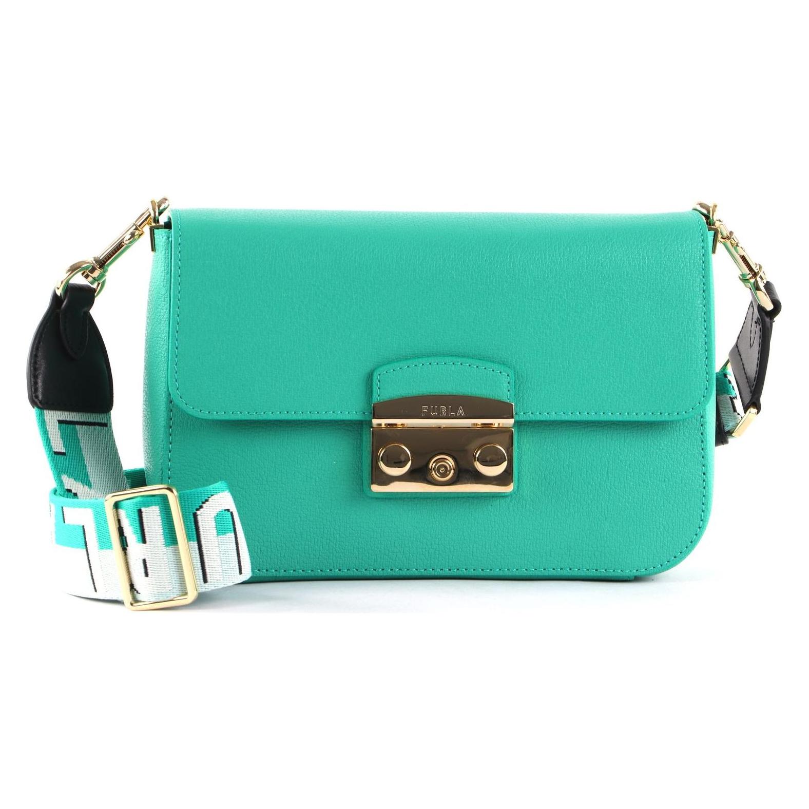Furla, Damen, Handtasche, Metropolis Crossbody, Grün