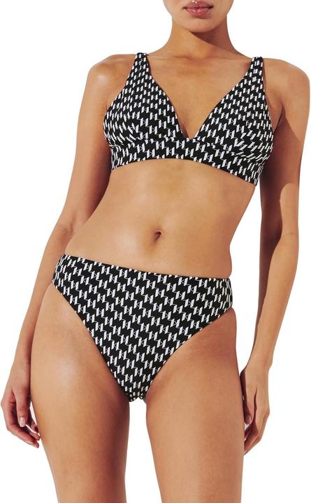 Immagine prodotto Karl Lagerfeld B.V Monogram Plunge Triangle TOP, Monogram Black/White, S (S)