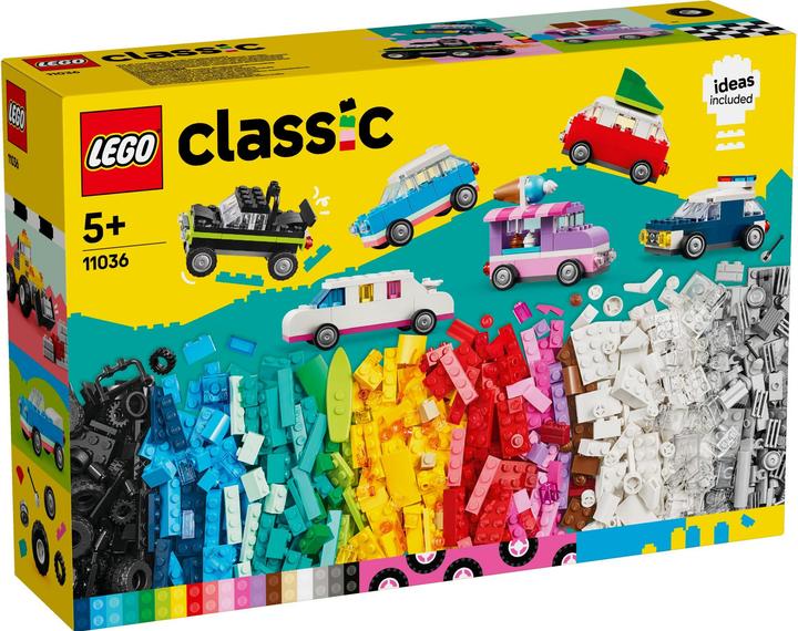 Produktbild LEGO Classic Steine Box Autos, Trucks & Co. mit der Classic Fahrzeugbox - 11036 900 Teile (11036)