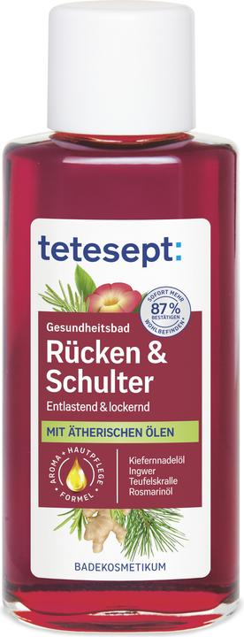Actual product image Tetesept Gesundheitsbad Rücken & Schulter (125 ml, Bath oil)