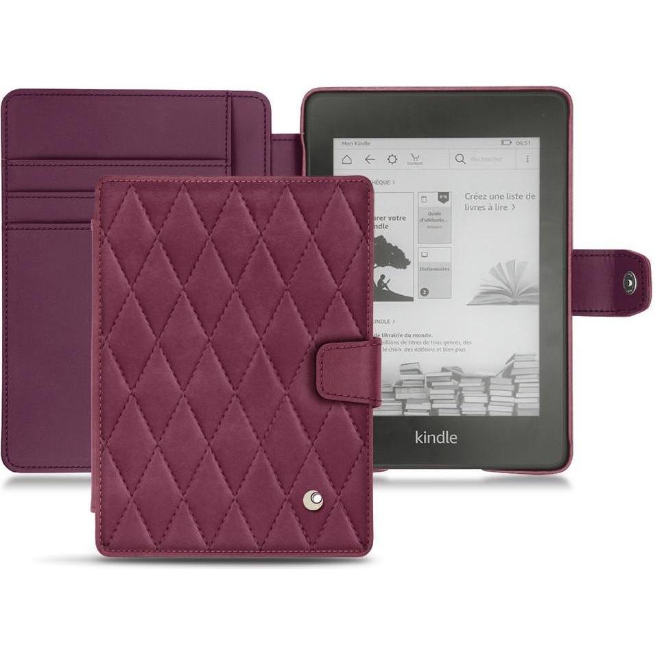 Noreve Lederschutzhülle Wallet (Kindle Paperwhite 2018), eReader Zubehör, Violett