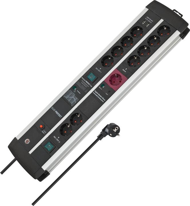Actual product image Brennenstuhl Premium Protect Line (13x, CEE 7/3, USB-A, 3 m)