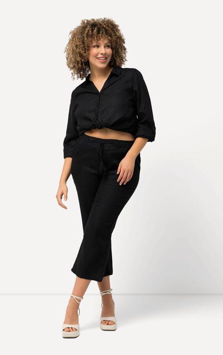 Produktbild Ulla Popken 7/8-Leinenhose, elastischer Bund, natürlich kühl (42)