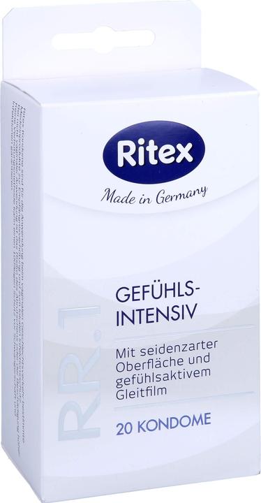 Produktbild Ritex RR.1» Gefühlsintensiv, 20 Kondome für ein 100% natürliches Gefühlserlebnis (20 Stk.)