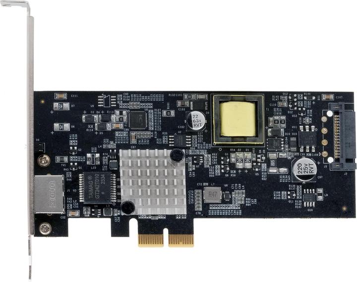Actual product image Exsys PCI-E Card Ethernet 10 Gbps, PoE (PCI Express x2)
