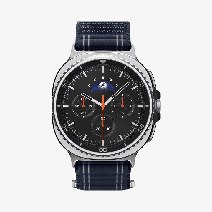 Actual product image Spigen - WBF0 - Samsung Galaxy Watch8 40mm/Watch8 44mm/Watch8 Classic - Navy (20 mm, 22 mm, Fabric, Nylon)