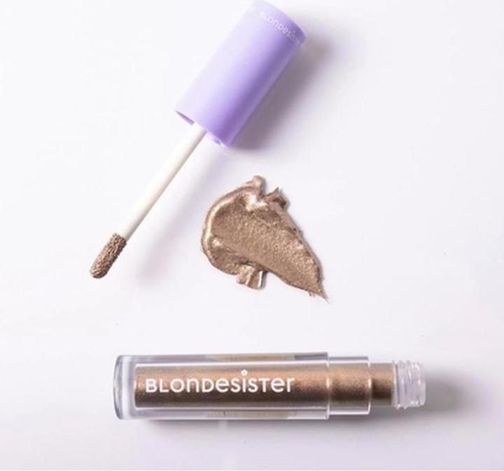 Actual product image Blondesister Gloweye Liquid Eyeshadow Caramel Brown 03 Vegan 3ml (Brown)
