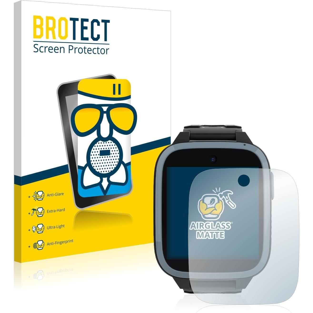 BROTECT AirGlass Panzerglasfolie Matt, Smartwatch Schutzfolie, Grau