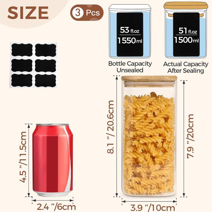 Produktbild ComSaf Vorratsgläser-Set (4.50 l)