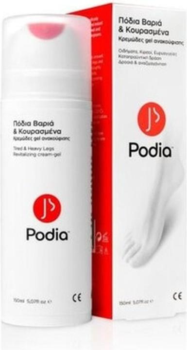 Produktbild Podia Natural Revitalizing Cream Gel for Mired and Heavy Legs Pain Relief 150ml (Fussbad, 150 ml)