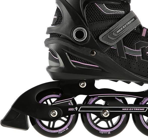 Actual product image Nils NA9157 Black-LILA SIZE 42 INLINE SKATES (42)
