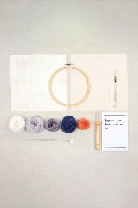 Produktbild DMC Stickset Mindful Making Berggipfel, Ø 15.7 cm