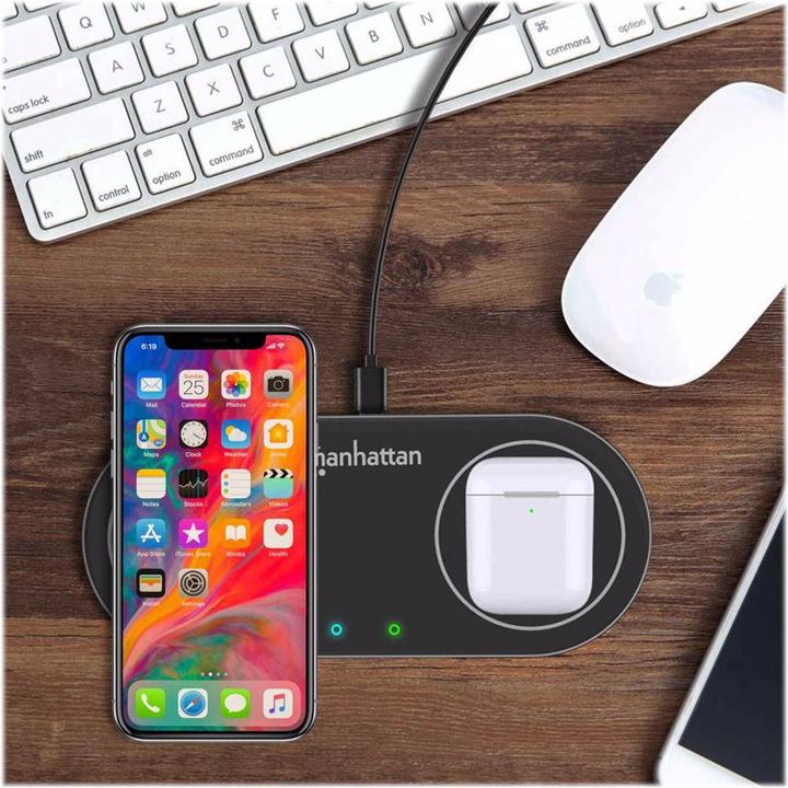 Image du produit Manhattan Chargeur à induction double (30 W)