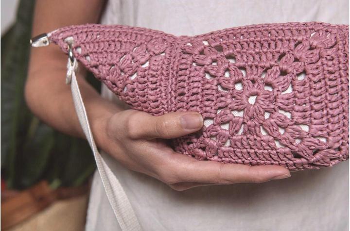 Immagine prodotto DMC Filato per tessuti Eco Vita Raffia 50 g, rosa, confezione da 50 grammi (100 m)