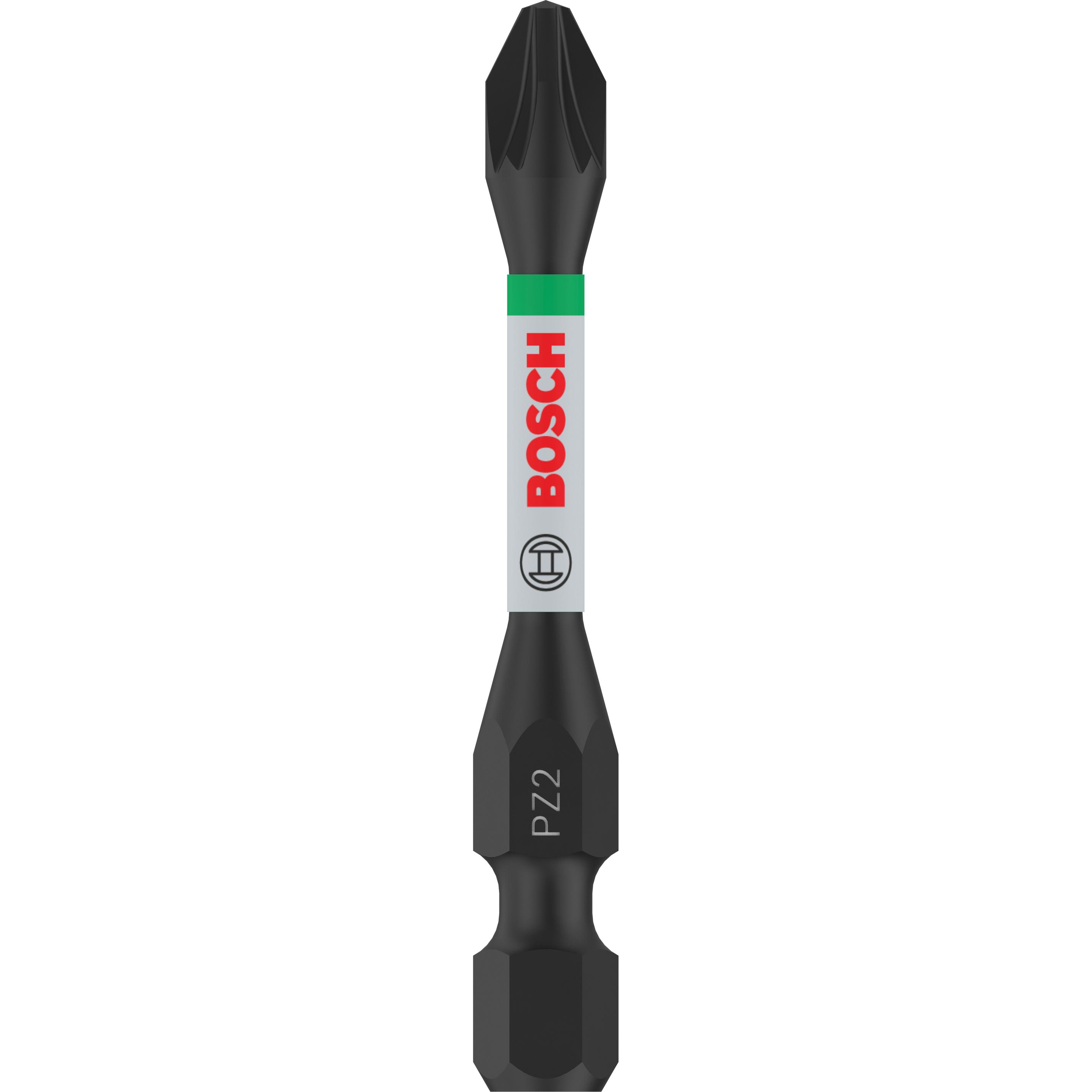 Bosch Professional Zubehör, Chiave a bussola, PRO Pozidriv Impact Bit, PZ2, 55 mm, 2 pezzi. (Croce Pozidriv PZ)