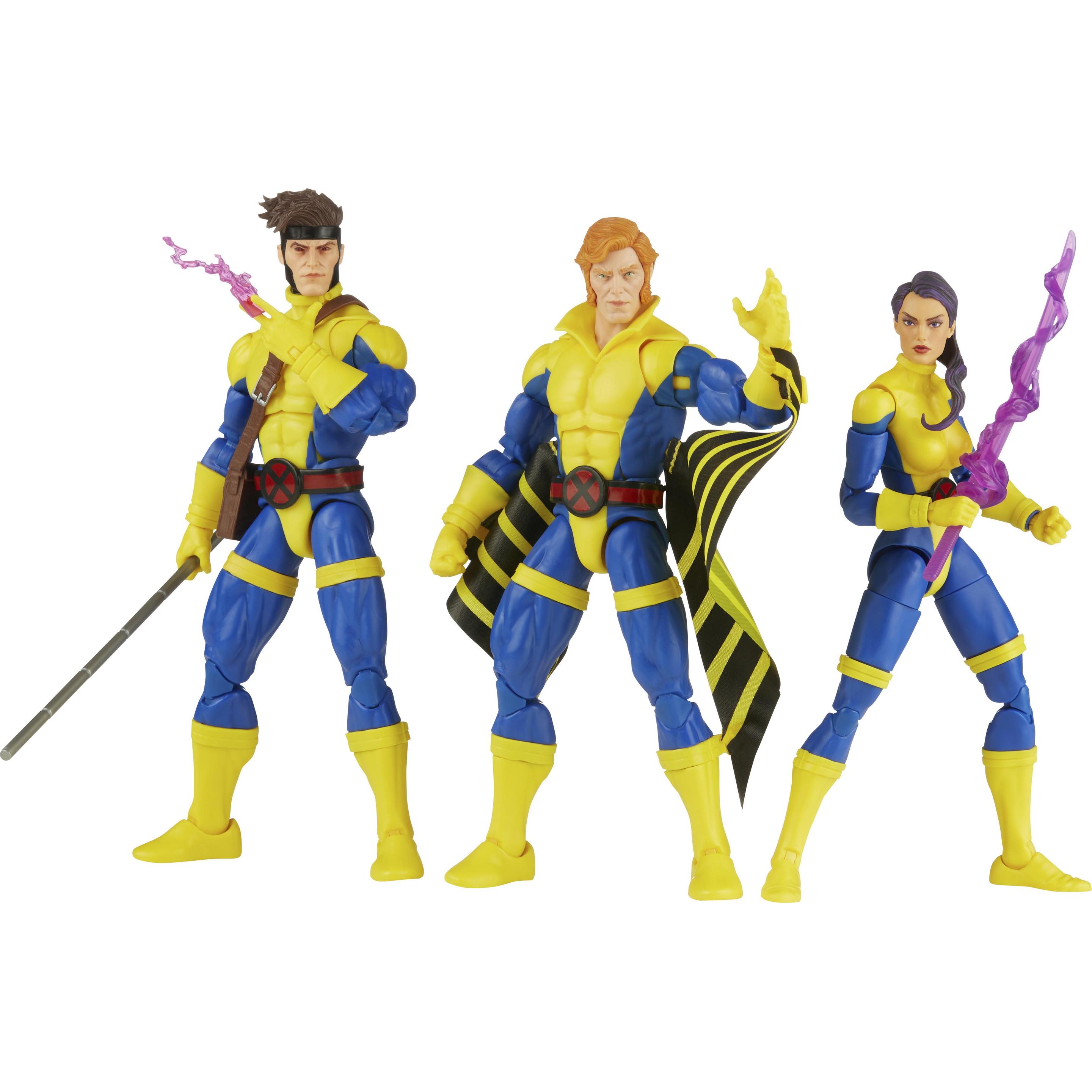 Hasbro X-Men 60th Anniversary Marvel Legends pack 3 figurines Gambit, Marvel's Banshee, Psylocke 15 cm