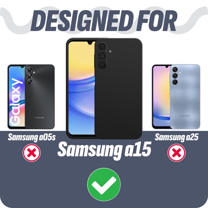 Produktbild Cazy Silikon Hülle Kompatibel mit Samsung Galaxy A15 / A15 5G - Soft TPU Schutz - (Samsung Galaxy A15, Samsung Galaxy A15 5G)