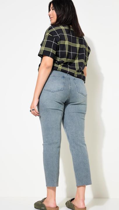 Immagine prodotto Studio Untold Mom jeans con taglio della gamba ampio, cinque tasche e orlo tagliato (42)