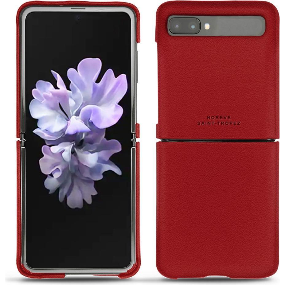 Noreve Lederschutzhülle (Samsung Galaxy Z Flip), Smartphone Hülle, Rot