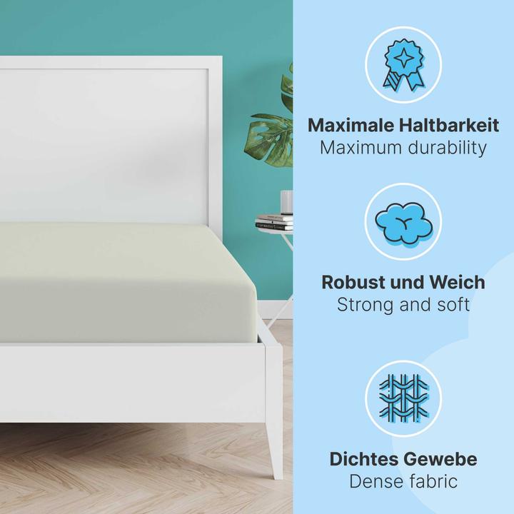 Actual product image Etérea Microfibre Jersey Fitted Sheet (120 x 200 cm, 100 x 200 cm)