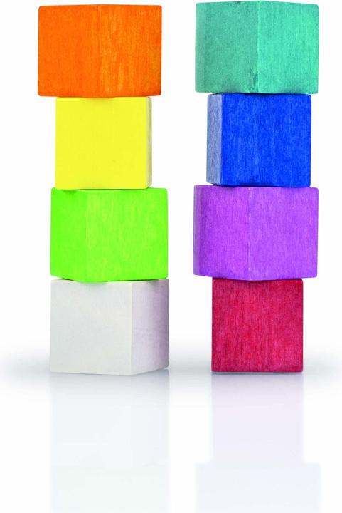 Image du produit Magnetoplan Aimant Cube (L x l x H) 20 x 20 x 20mm Bleu, Rose, Rouge, Orange, Jaune, Vert, Bleu-Vert (8x)