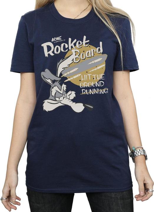 Immagine prodotto Looney Tunes Maglietta da donna/ragazzo Rocket Board Wile E Coyote in cotone (L)