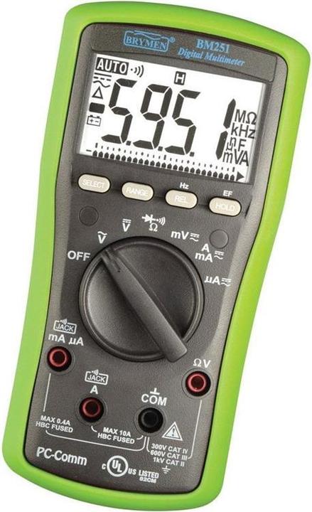 Actual product image Elma Instruments BM 251 multimeter med PC communication IEC 61010-1 KAT III 600V (CAT III 600V)
