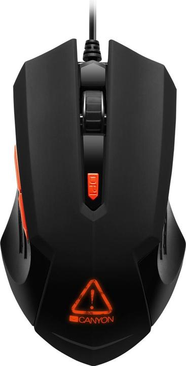 Canyon Souris de jeu Star Rider, avec rétro-éclairage RGB, Macro, 6 boutons programmables, Pixart (Filaire)