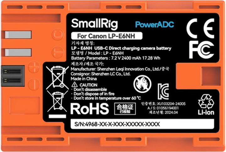 Produktbild SmallRig 4968 LP-E6NH (Kamera Akku)