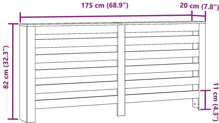 Immagine prodotto vidaXL Heizkörperverkleidung