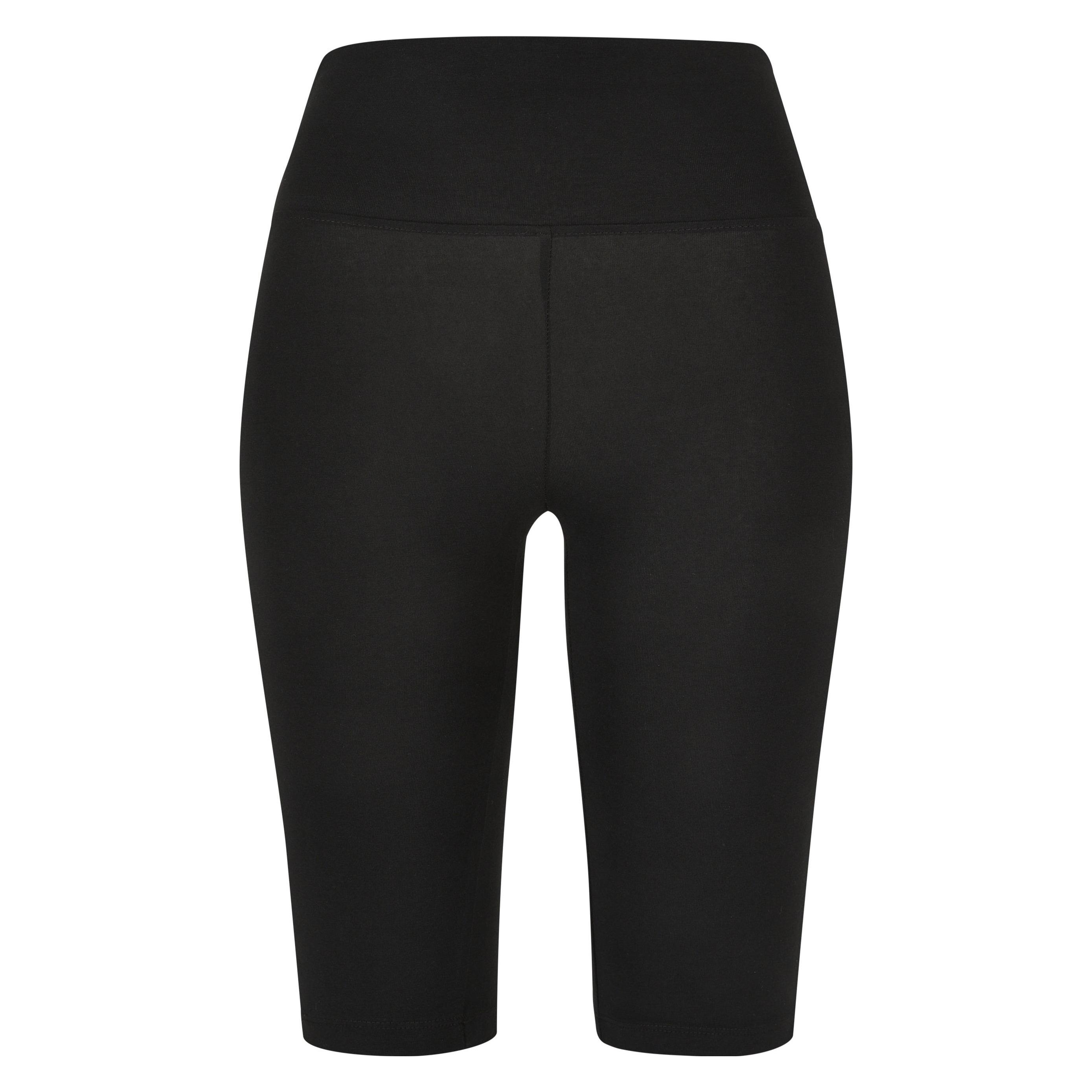 Urban Classics, Damen, Shorts, Ladies Organic Stretch Jersey Cycle Shorts, Schwarz, (M)