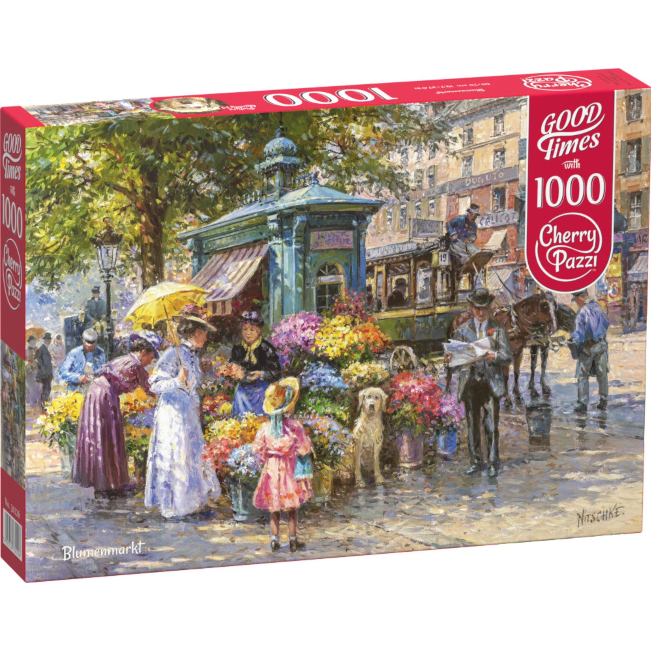 Cherry Pazzi Puzzle Blumenmarkt 1000 Teile (1000 Teile)