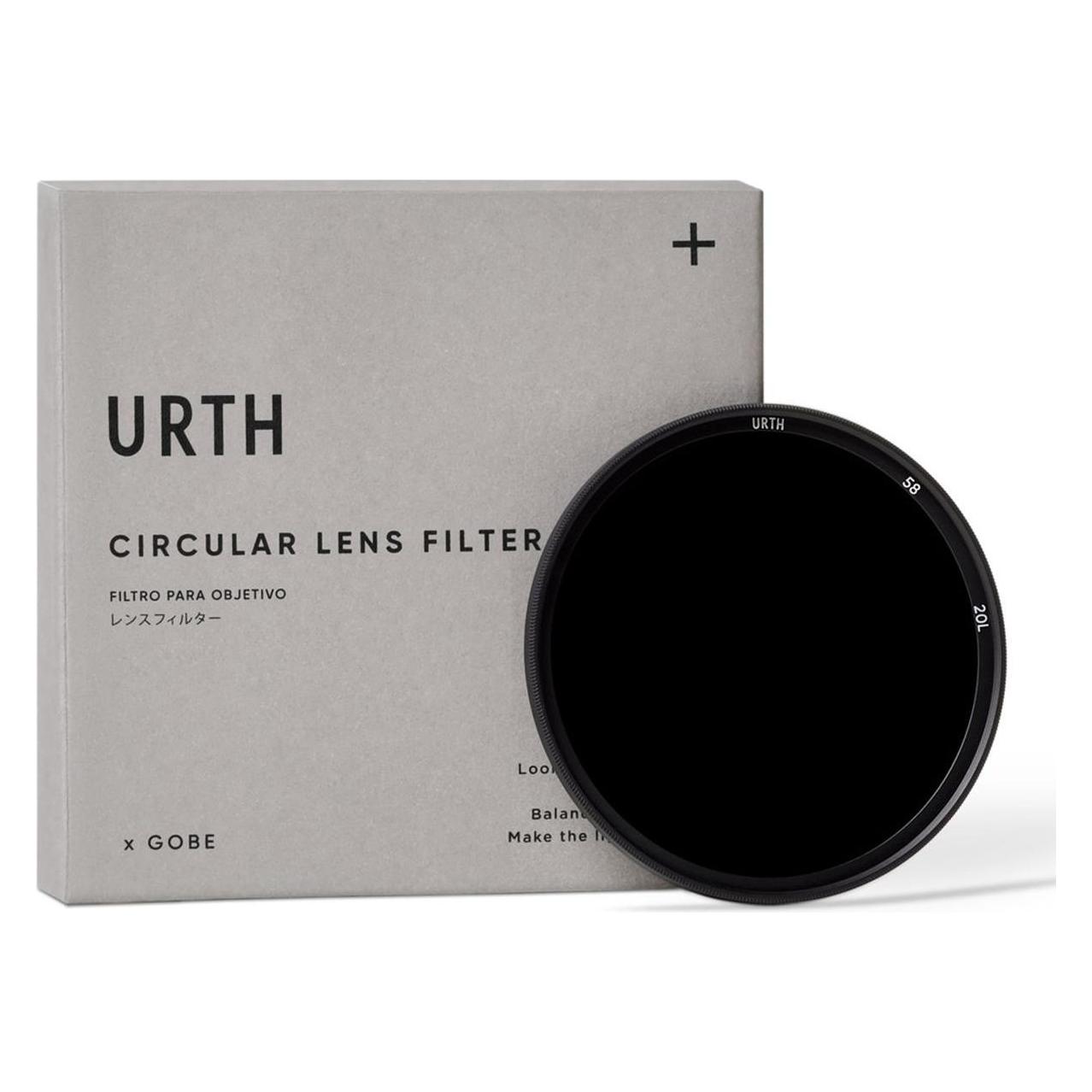 Urth 58mm ND1000 (10 Stop) Lens Filter (Plus+) (58 mm, Nd- / Graufilter), Objektivfilter, Schwarz